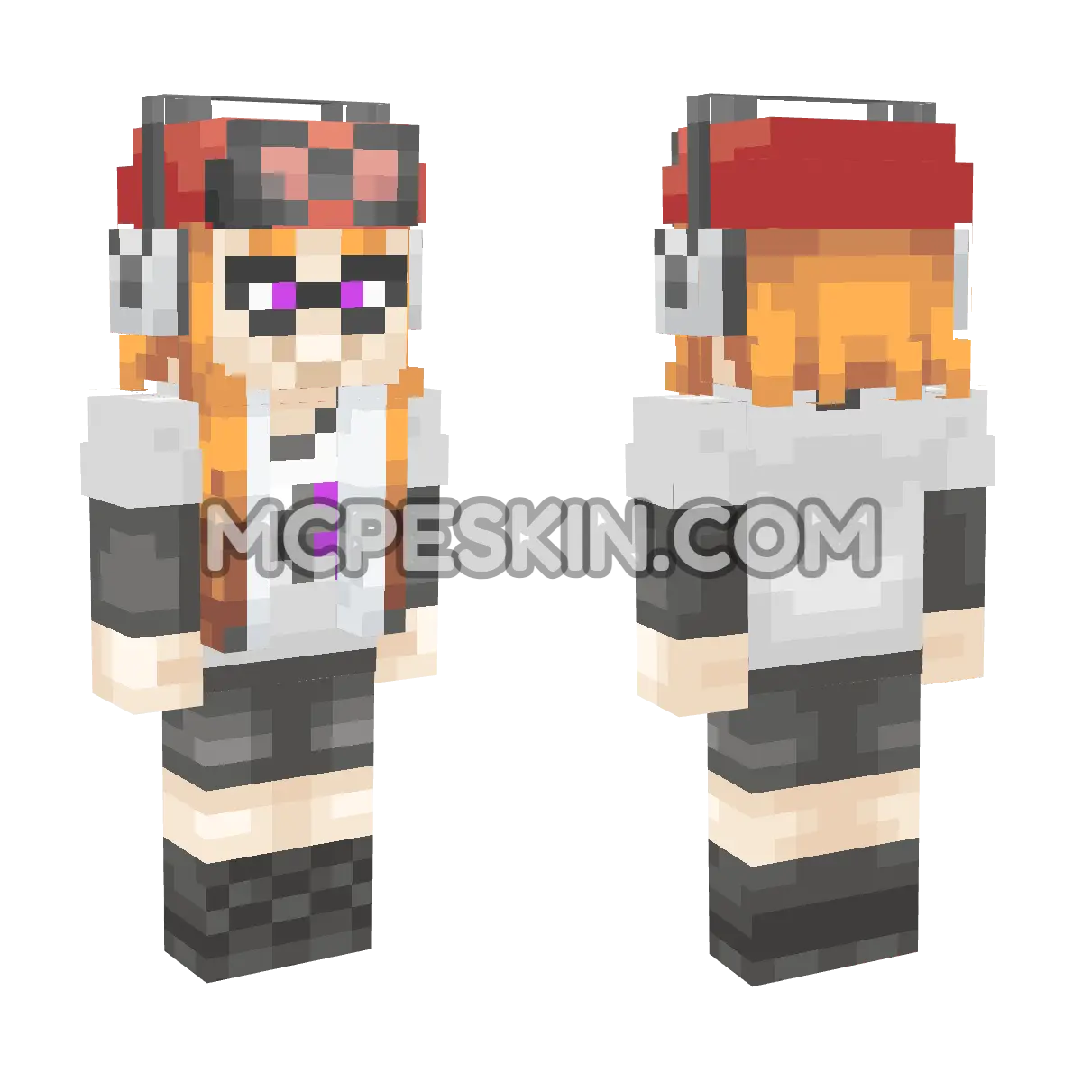 Meggy 4D Minecraft Bedrock skin