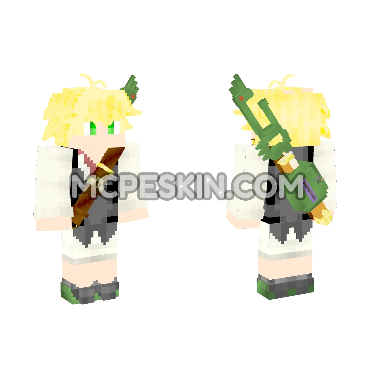 Meliodas 4D Minecraft Bedrock skin