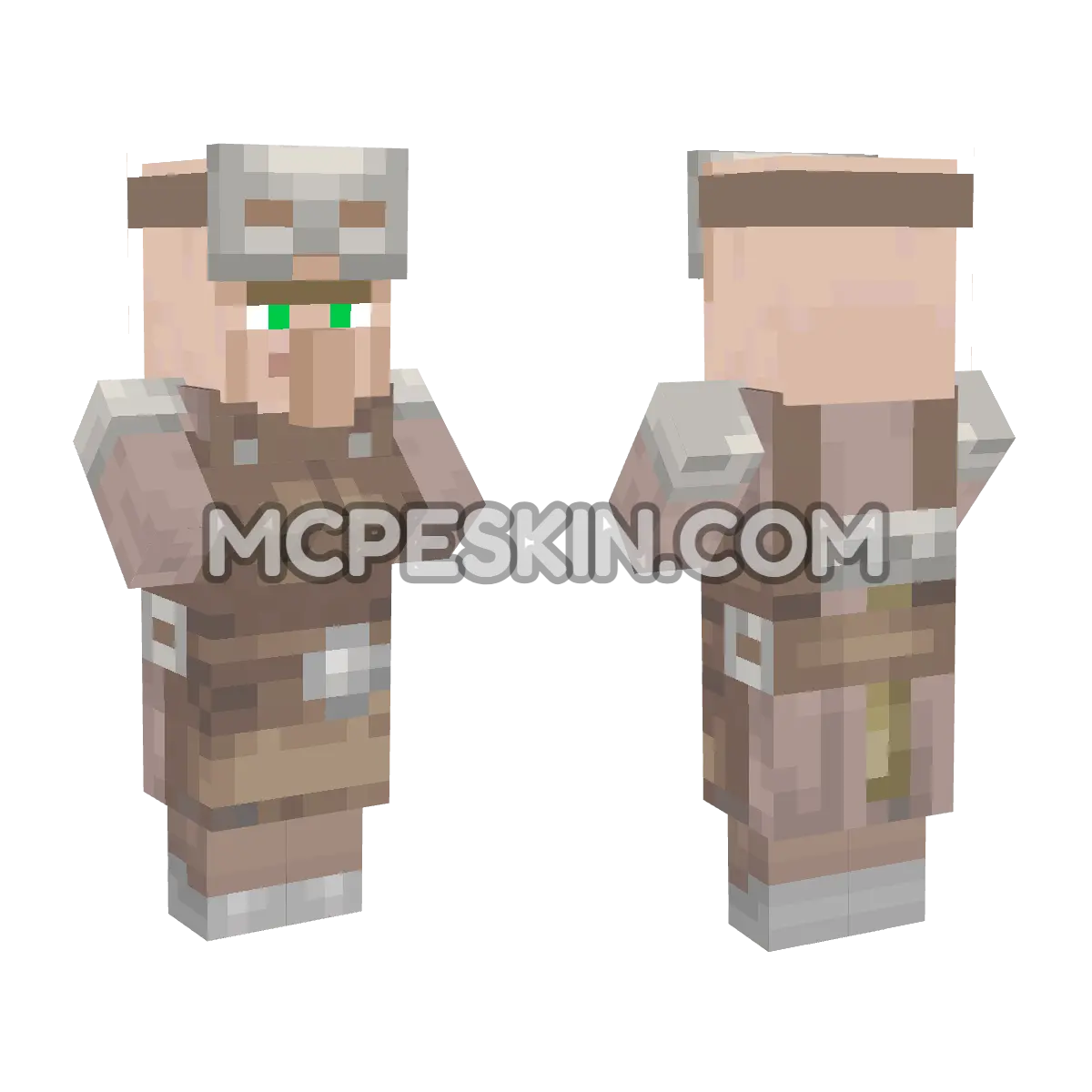 Minecraft: Armorer Villager 4D Minecraft Bedrock skin