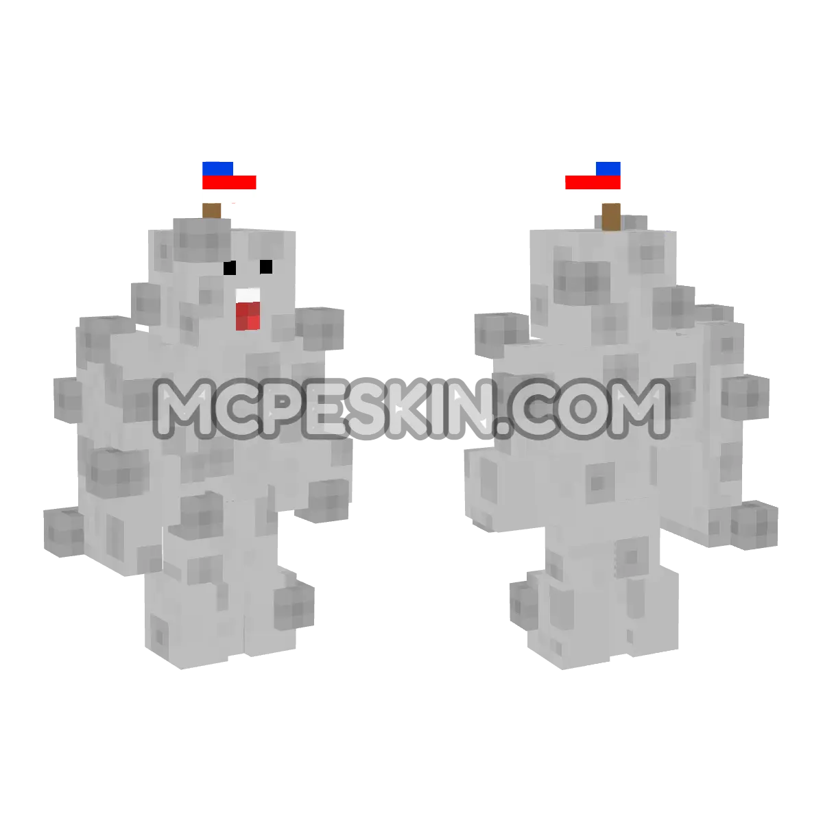 Moon 4D Minecraft Bedrock skin
