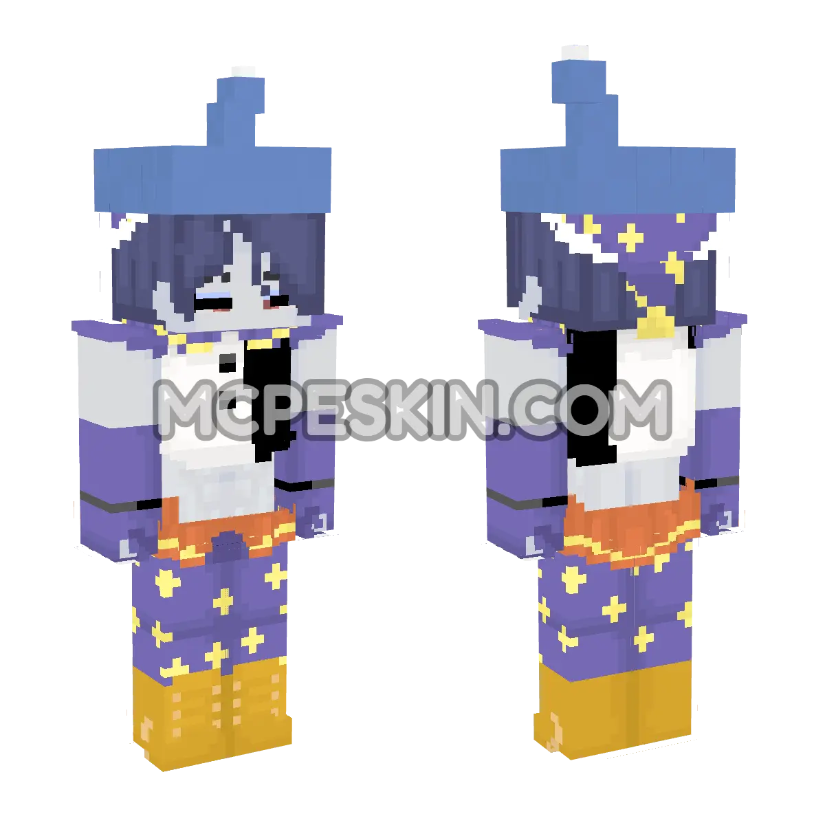 Moon Human 3 4D Minecraft Bedrock skin
