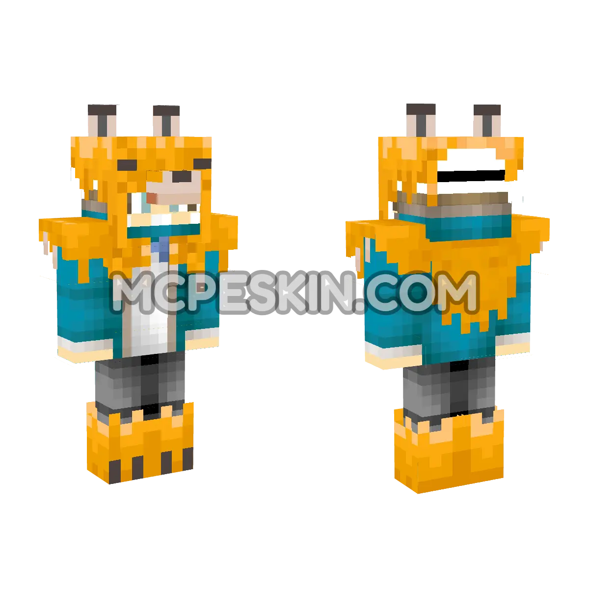 Nagitofox 4D Minecraft Bedrock skin