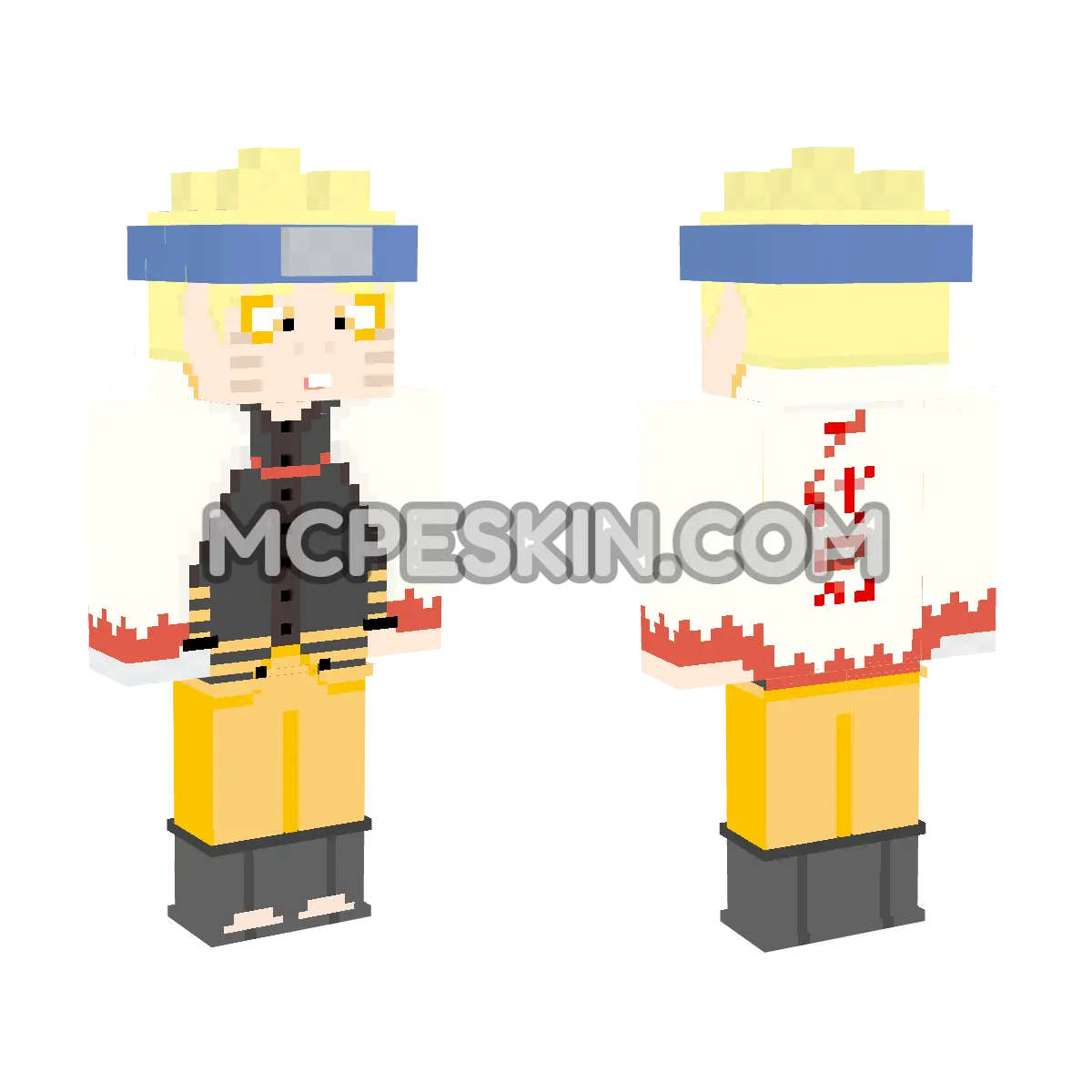 Naruto 13 4D Minecraft Bedrock skin