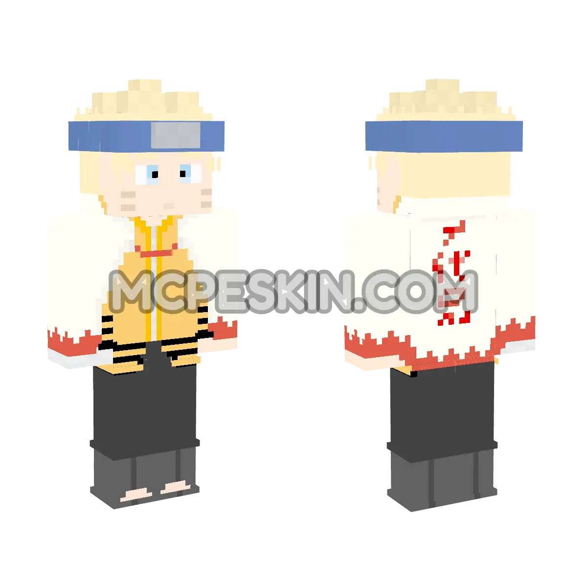 Naruto 15 4D Minecraft Bedrock skin