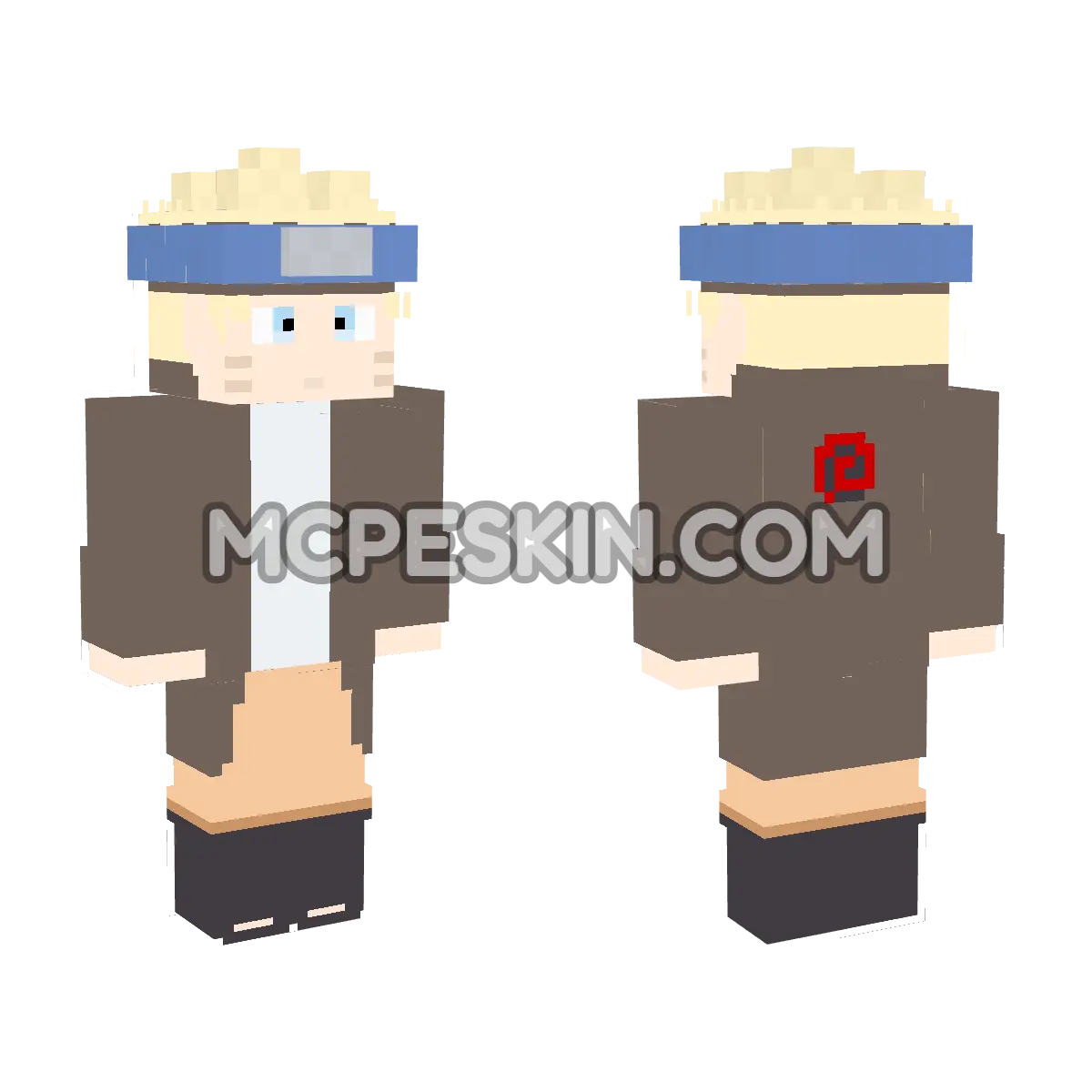 Naruto 16 4D Minecraft Bedrock skin