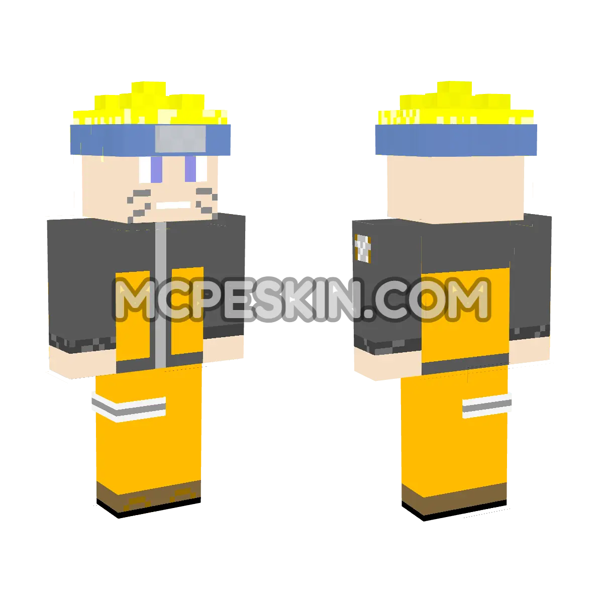 Naruto 17 4D Minecraft Bedrock skin