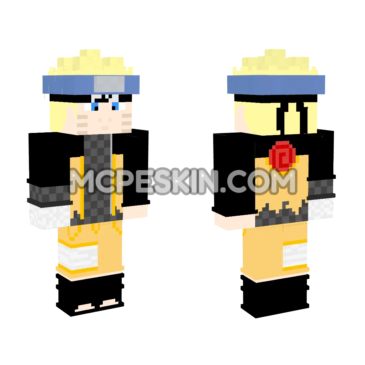Naruto 18 4D Minecraft Bedrock skin