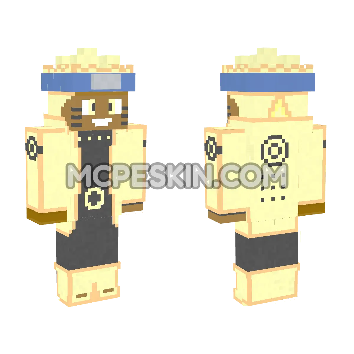 Naruto 3 4D Minecraft Bedrock skin