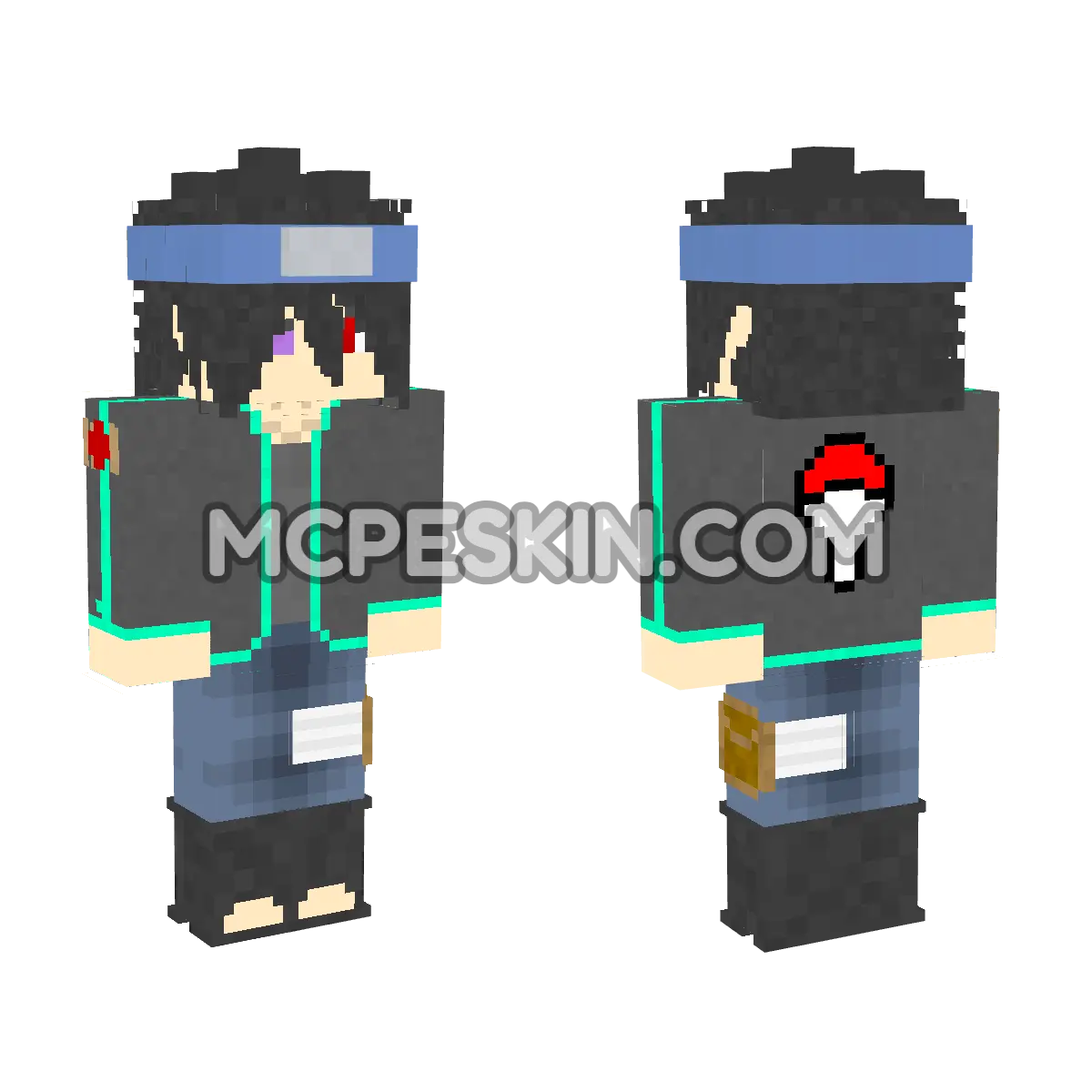 Naruto 7 4D Minecraft Bedrock skin