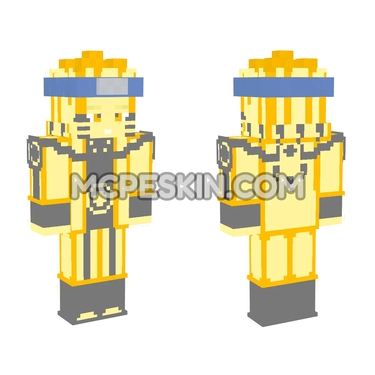 Naruto 9 4D Minecraft Bedrock skin
