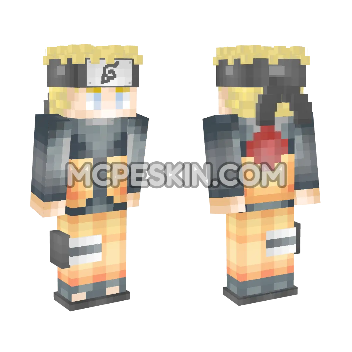 Naruto 4D Minecraft Bedrock skin