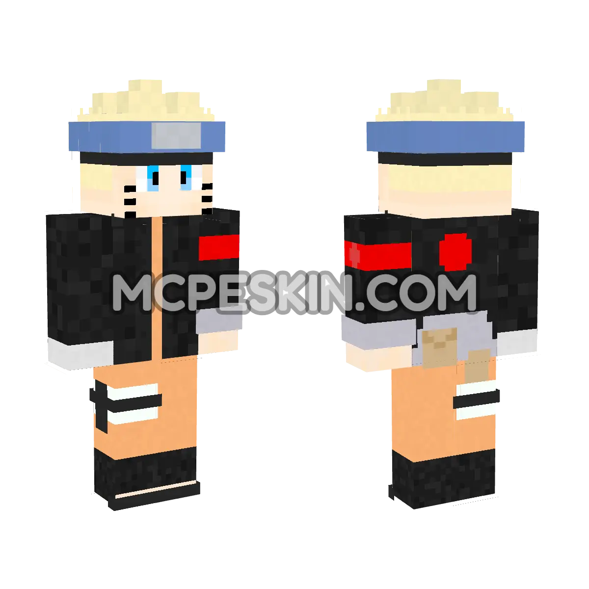 Naruto Old 4D Minecraft Bedrock skin
