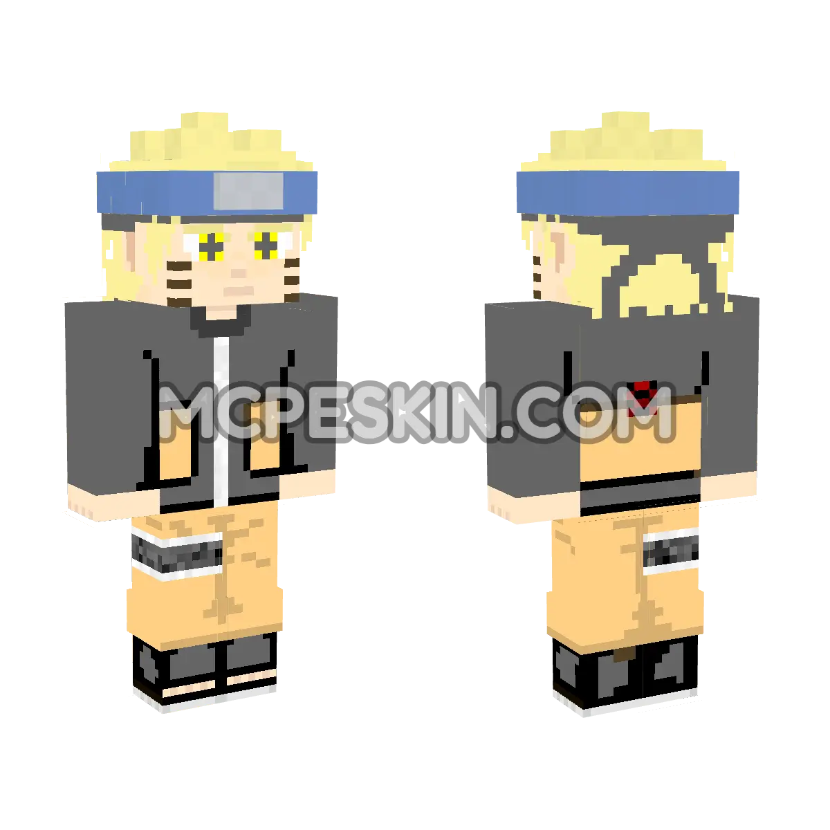 Naruto Paths Sage 4D Minecraft Bedrock skin