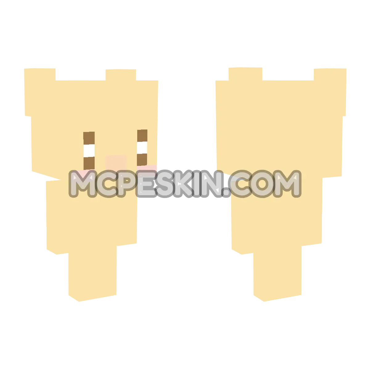 NATTOSAN: NATTOWAN 4D Minecraft Bedrock skin