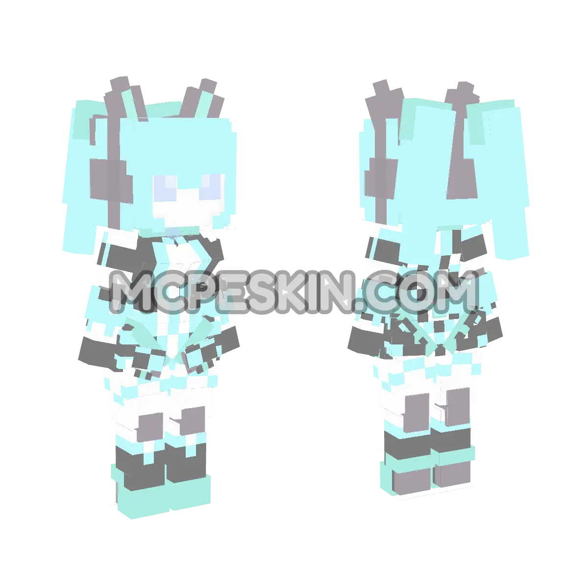 Neko Robot 4D Minecraft Bedrock skin