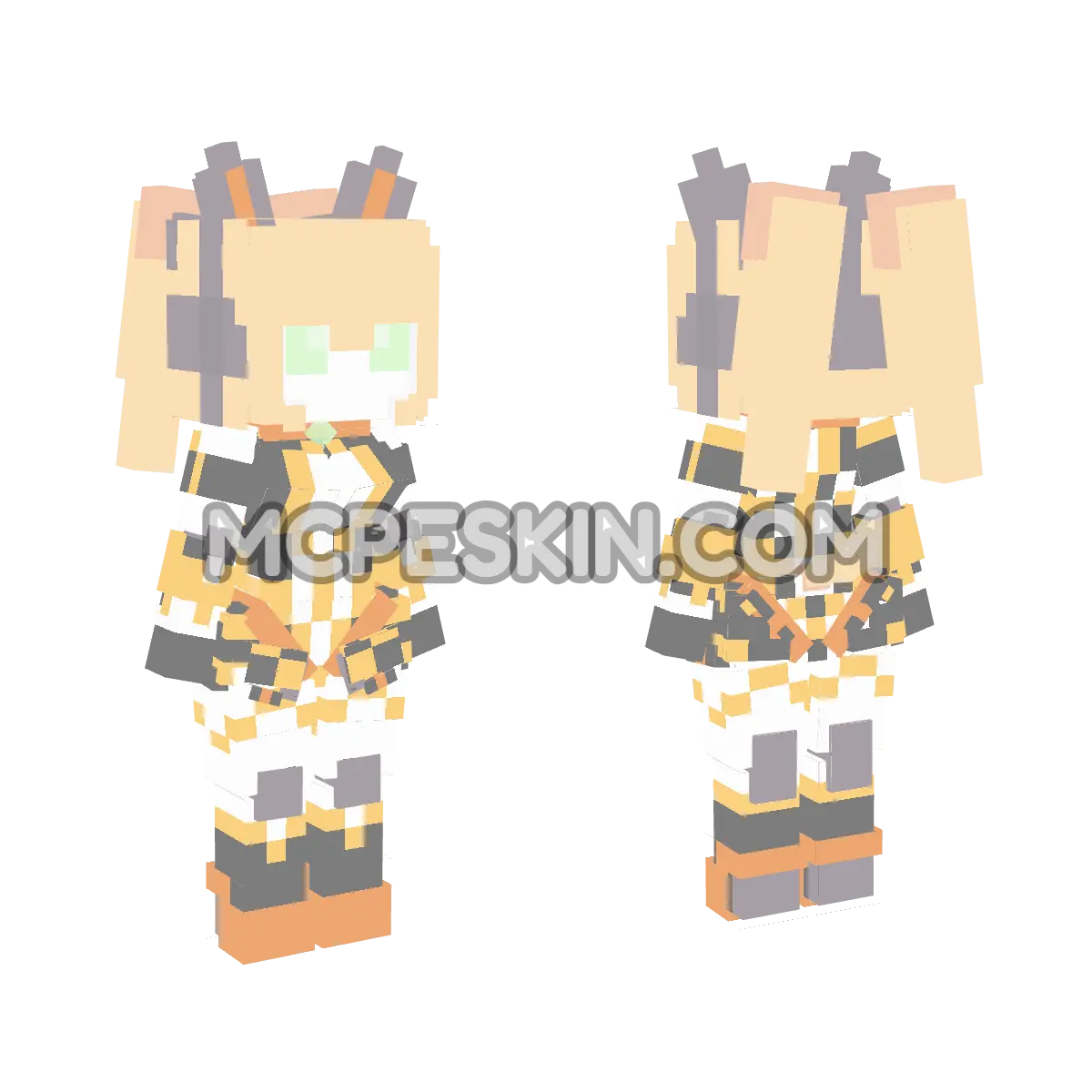 Neko Robot 4 4D Minecraft Bedrock skin