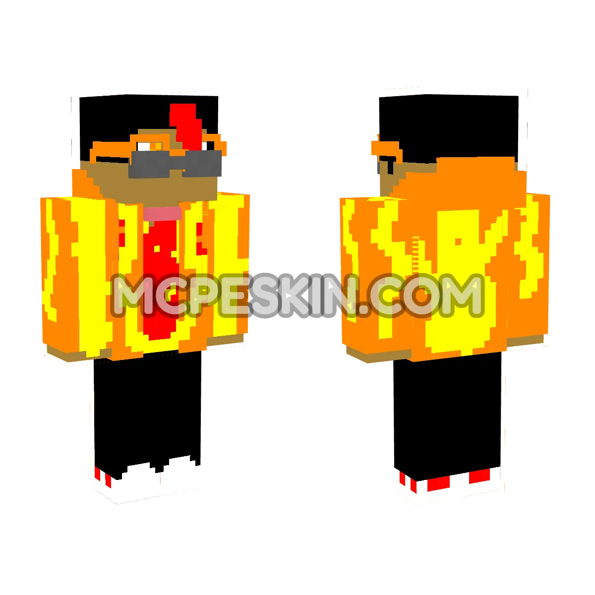 Nerd 6 4D Minecraft Bedrock skin