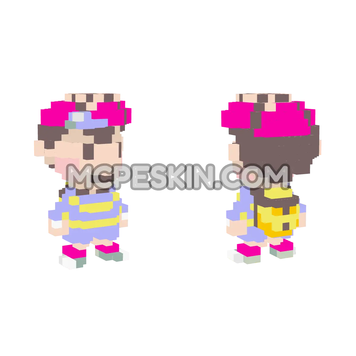 Ness 4D Minecraft Bedrock skin