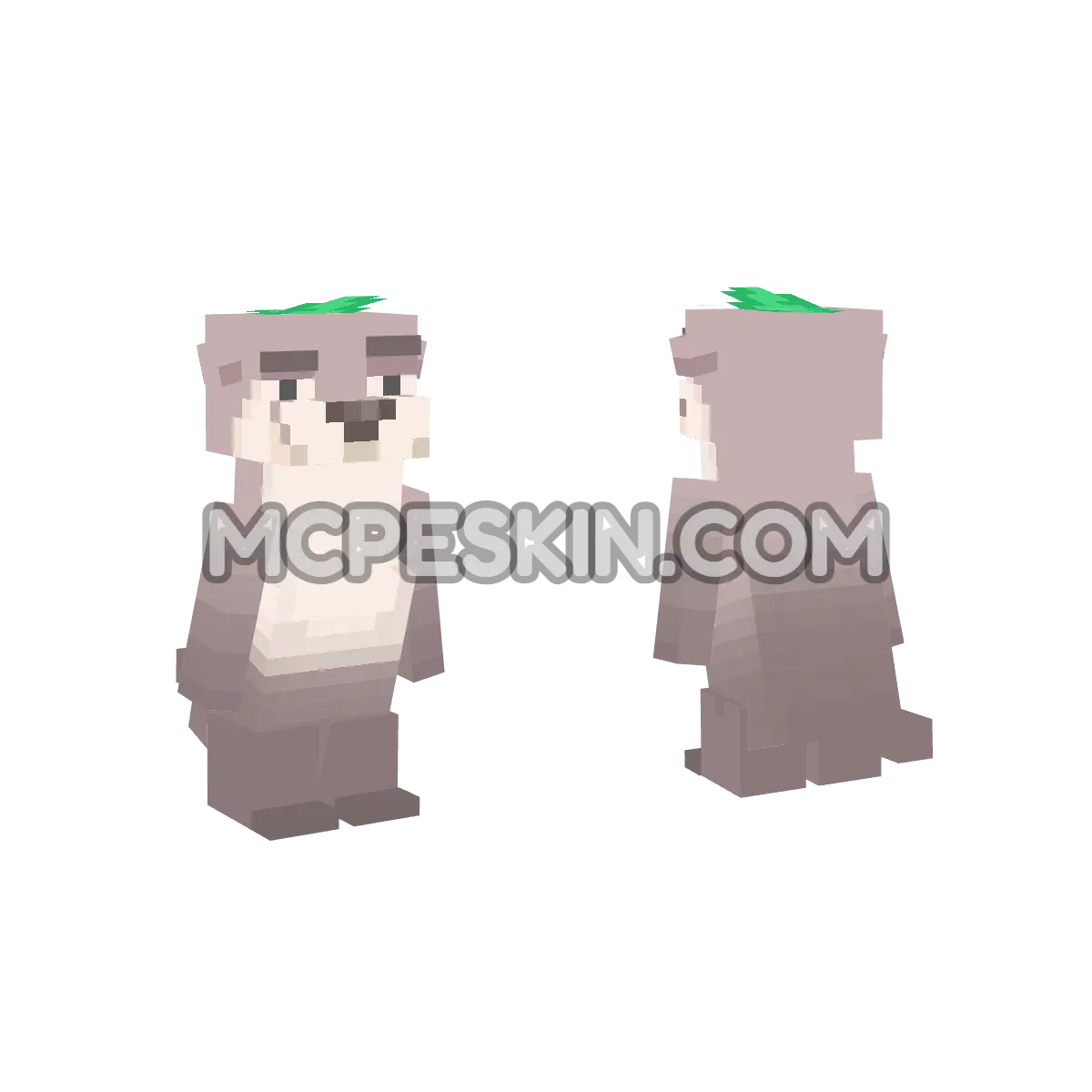 Nutria 4D Minecraft Bedrock skin