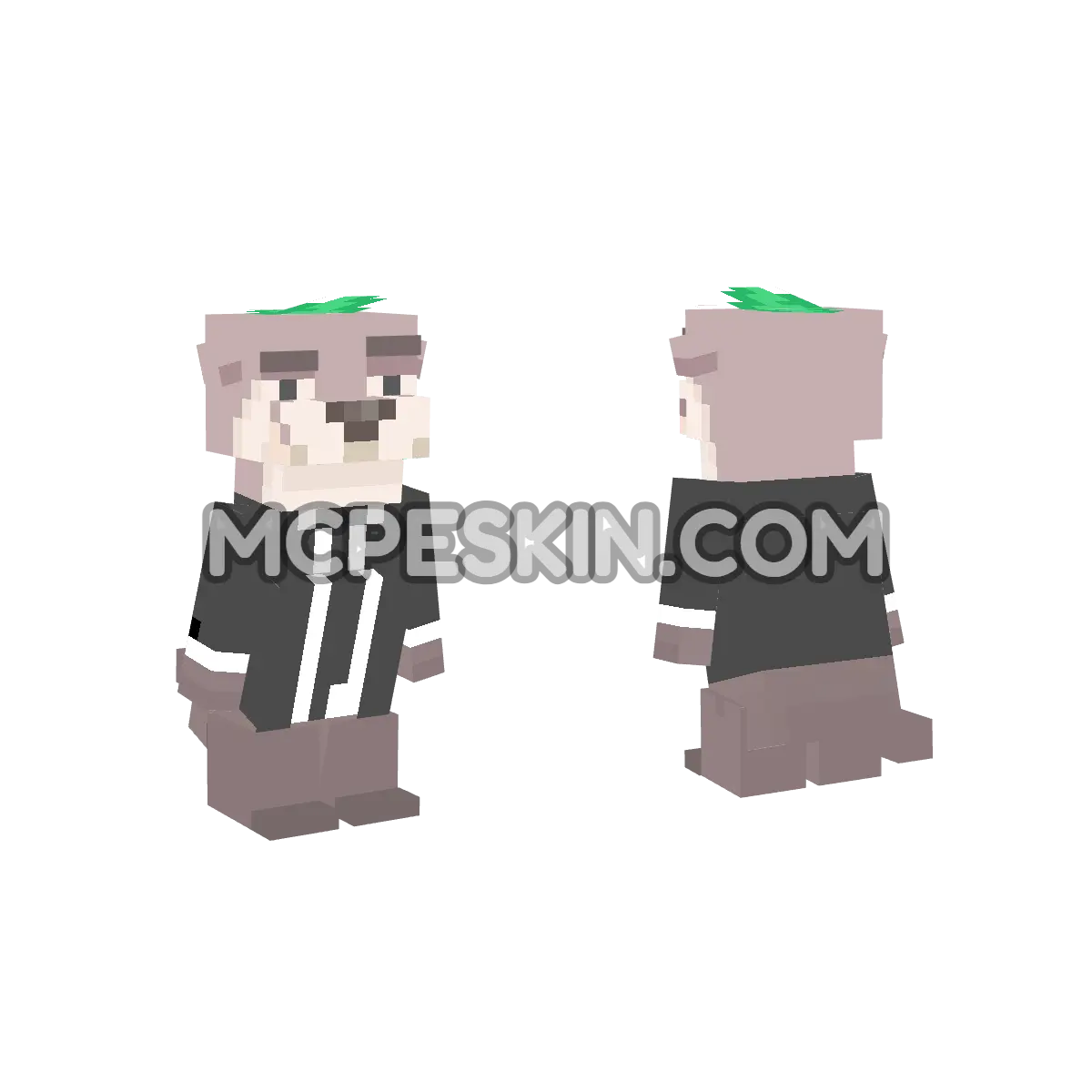 Nutria Elegante 4D Minecraft Bedrock skin