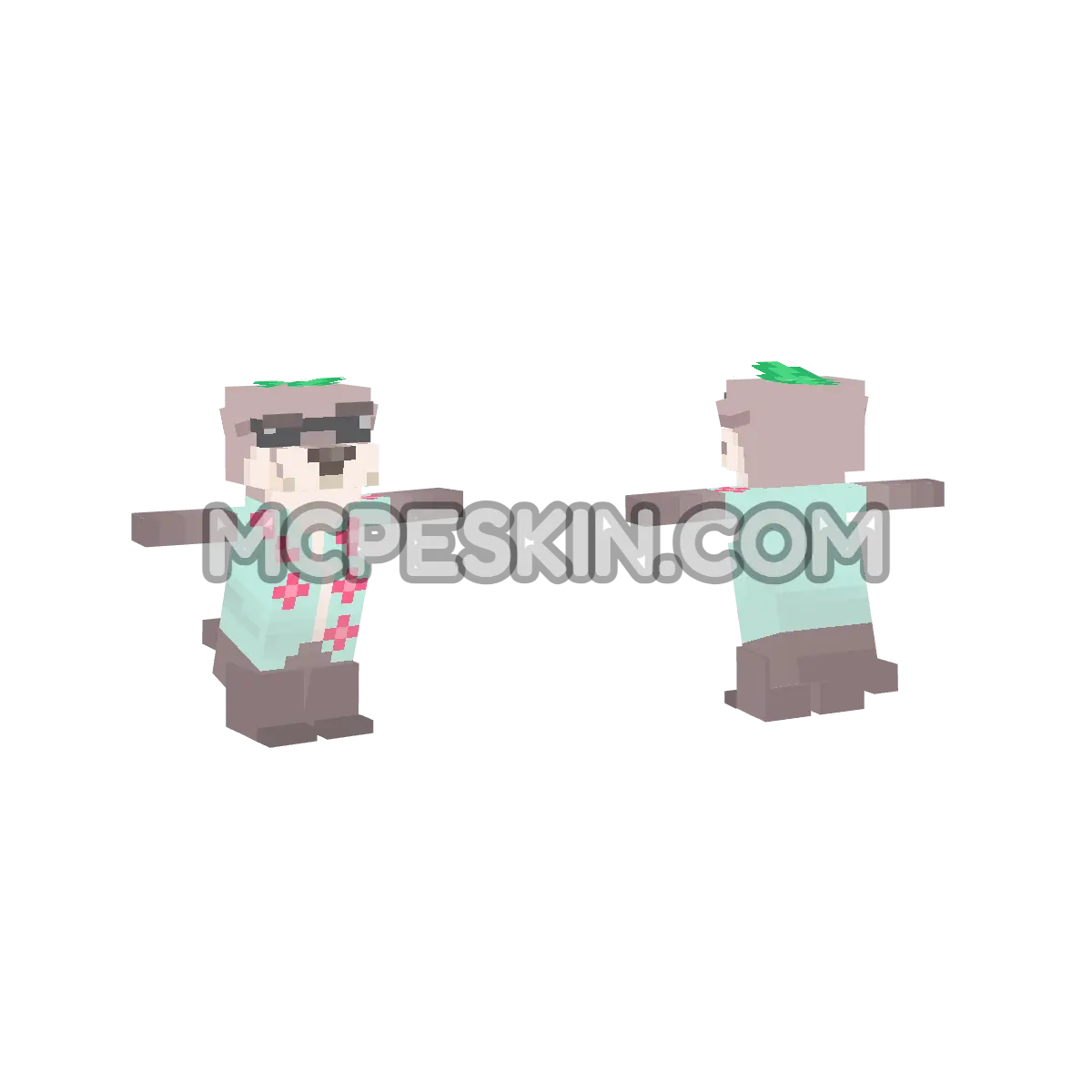 Nutria PlayaTP 4D Minecraft Bedrock skin
