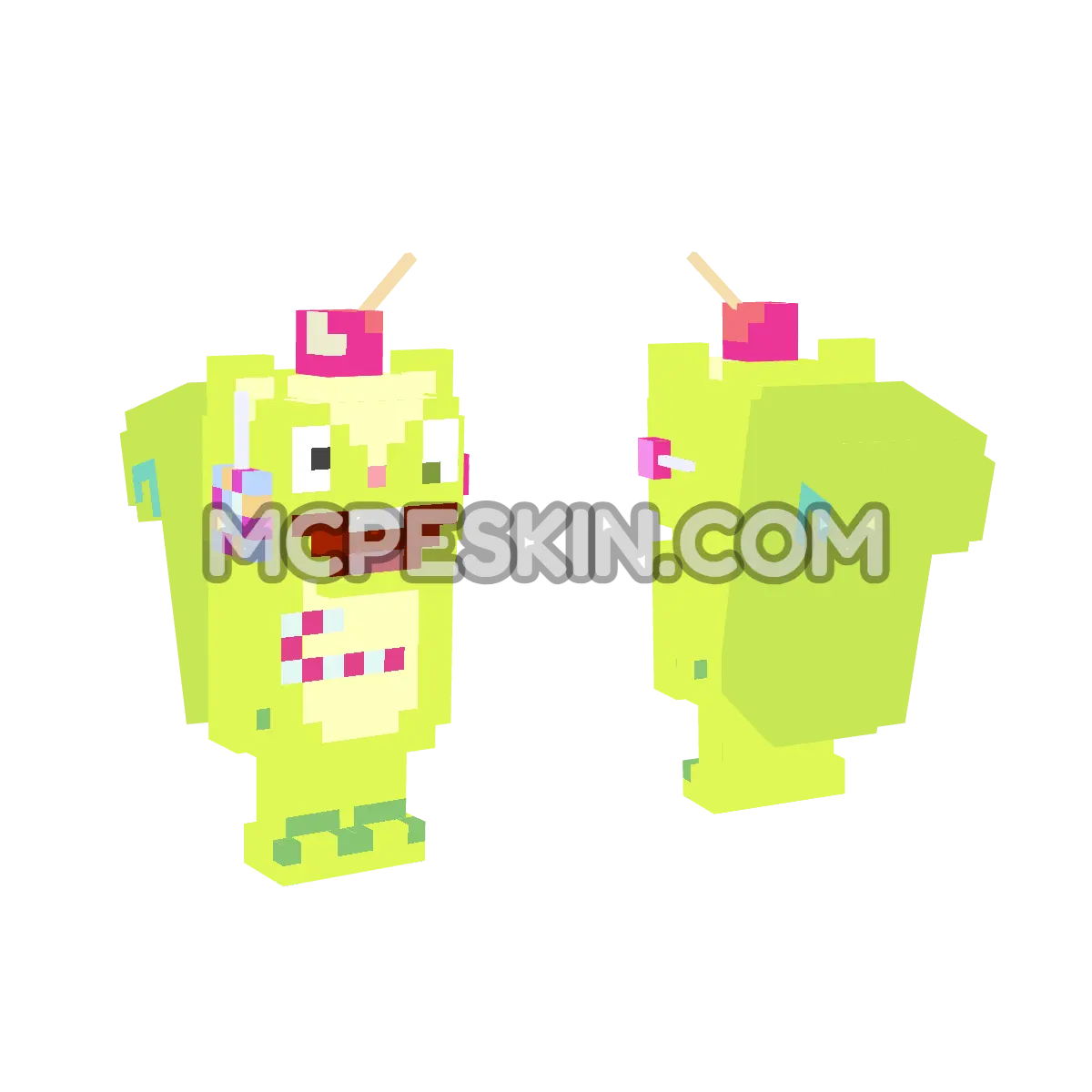 Nutty 4D Minecraft Bedrock skin