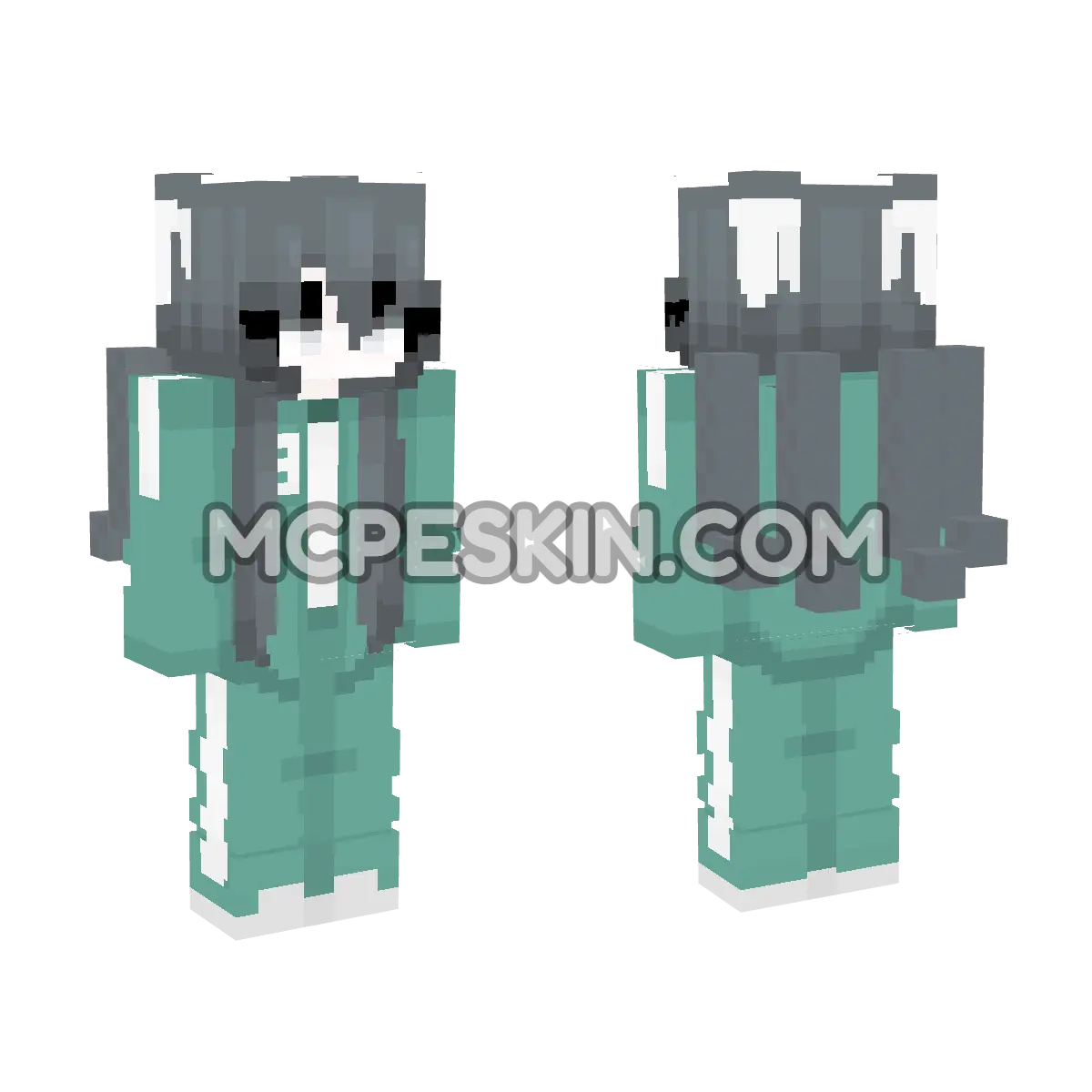 Octopus Girl Version 4D Minecraft Bedrock skin