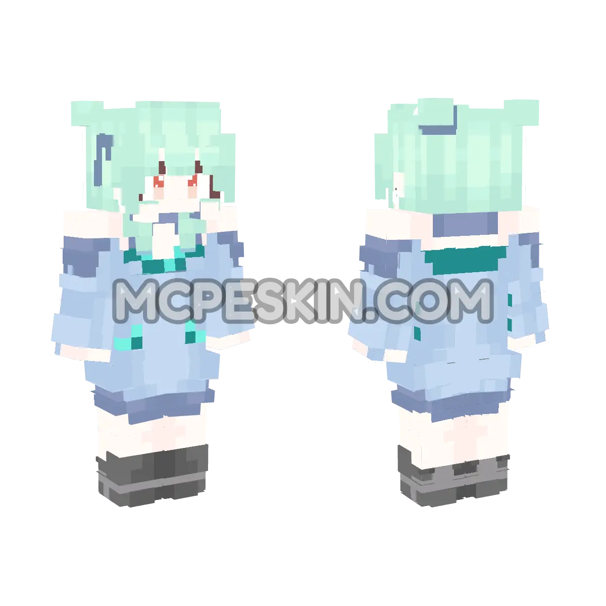 Old Rushia Model 4D Minecraft Bedrock skin