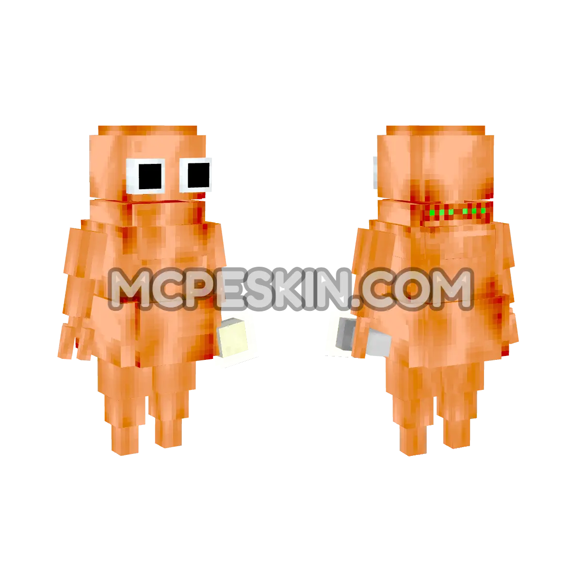 Orange REPO (Intrigued) 4D Minecraft Bedrock skin