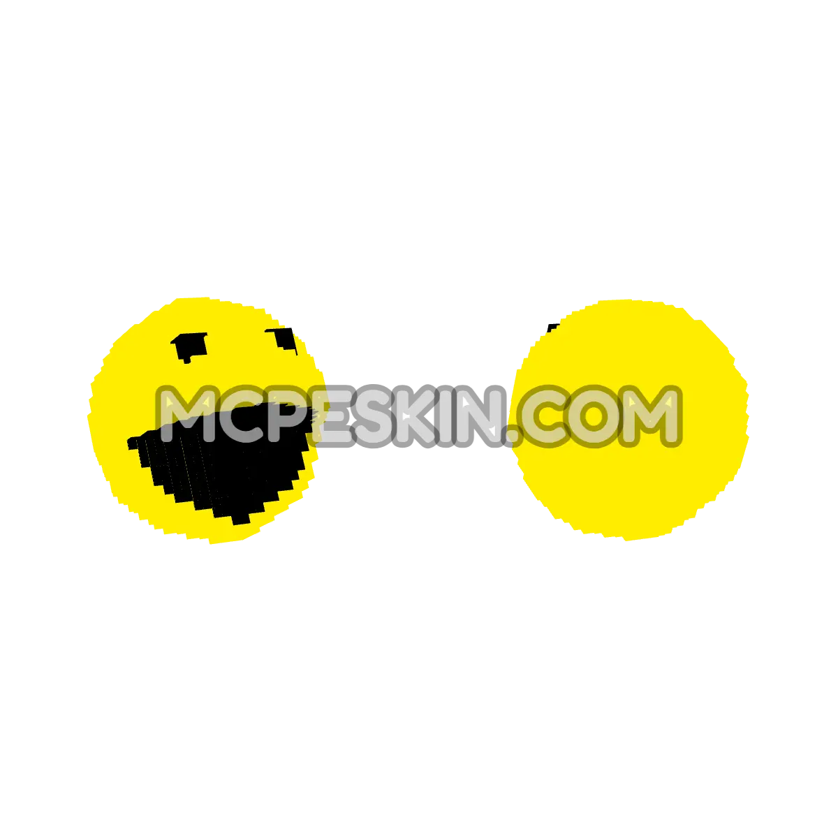 Pacman By Skyrrel 4D Minecraft Bedrock skin