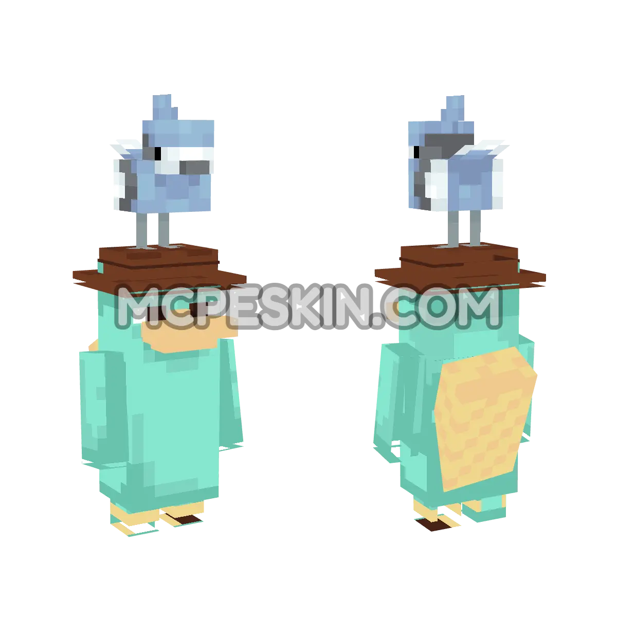 pajaro 4D Minecraft Bedrock skin