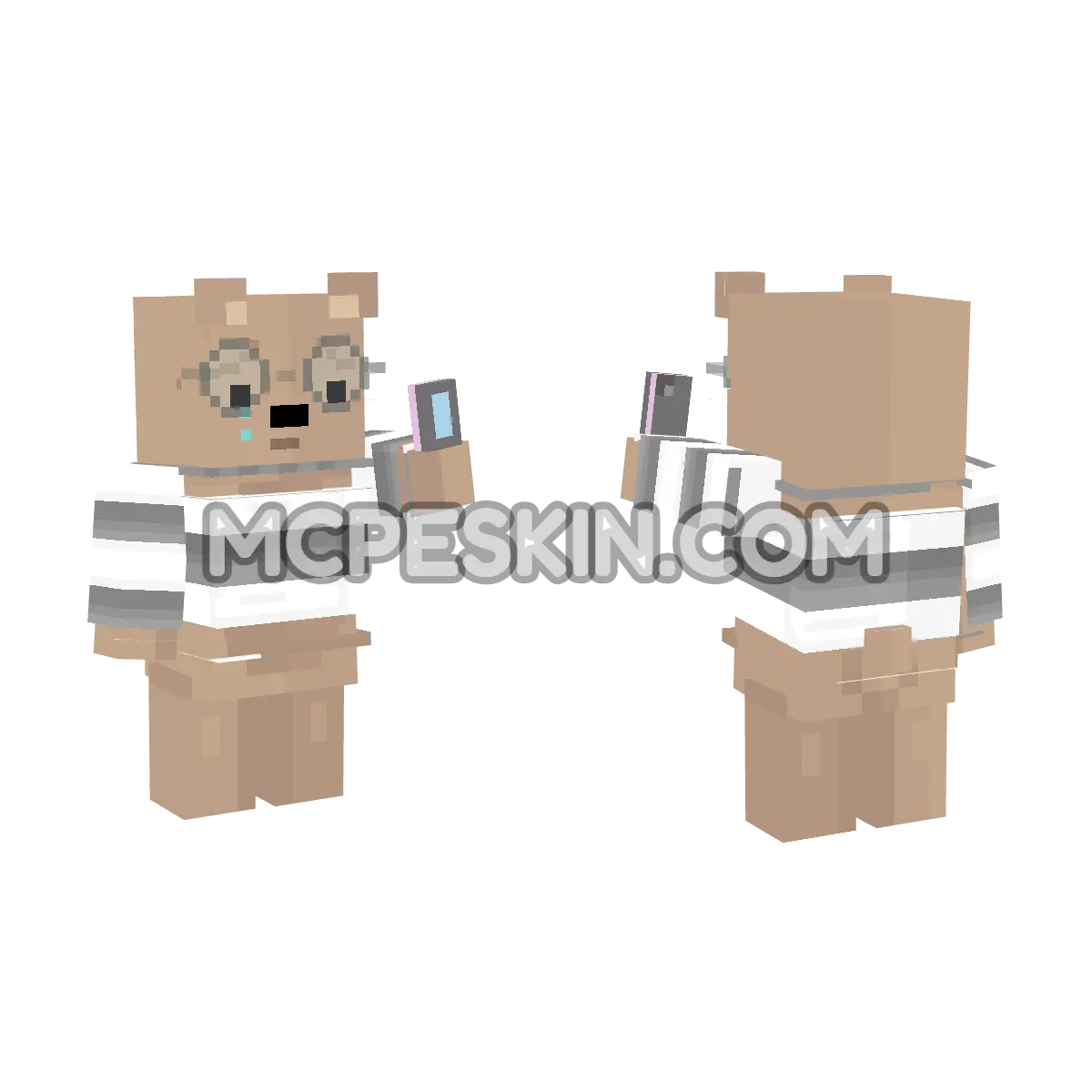pandapolart 4D Minecraft Bedrock skin
