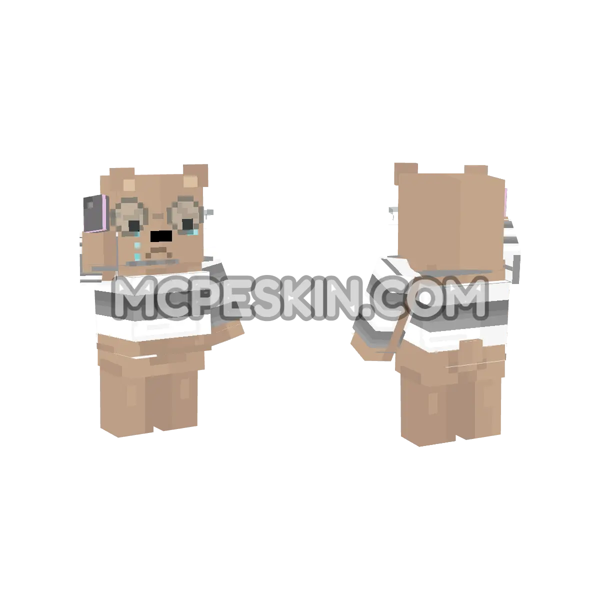 pandapolartR 4D Minecraft Bedrock skin