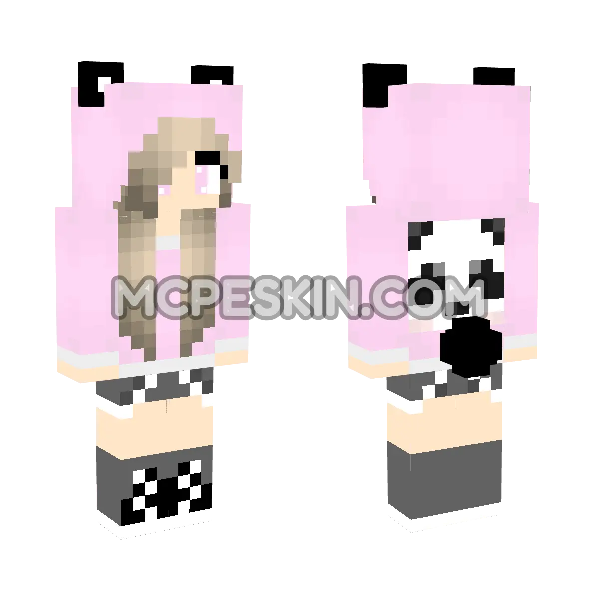 Pandita 4D Minecraft Bedrock skin