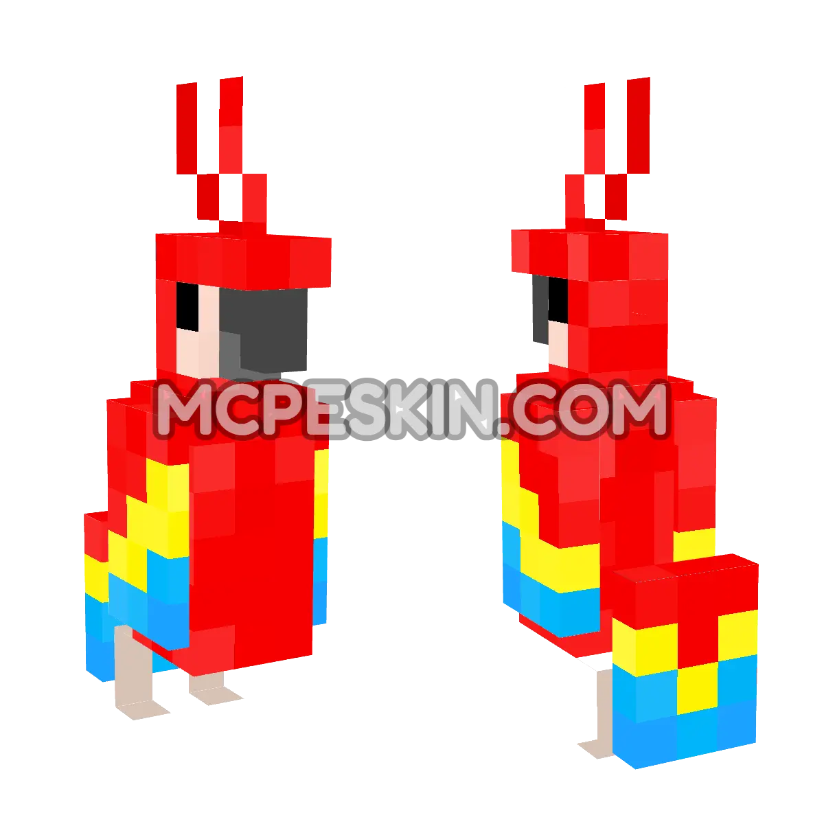 Parrot 4D Minecraft Bedrock skin