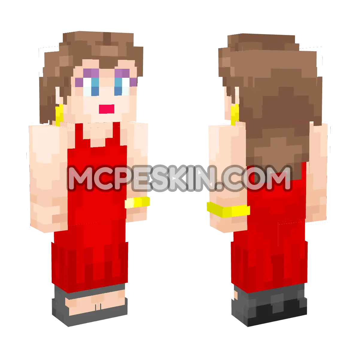 Pauline 4D Minecraft Bedrock skin