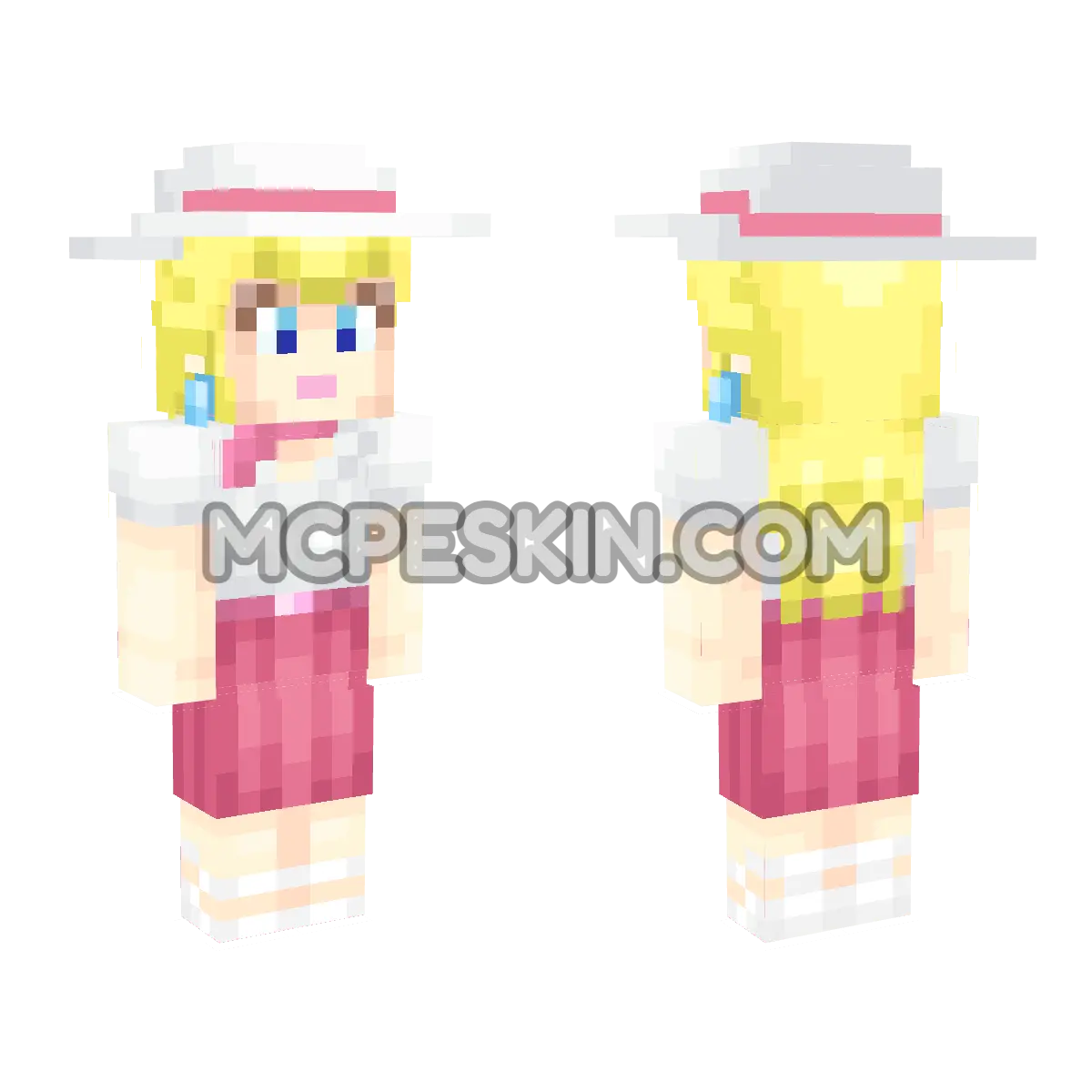 Peach (Vacation) 4D Minecraft Bedrock skin