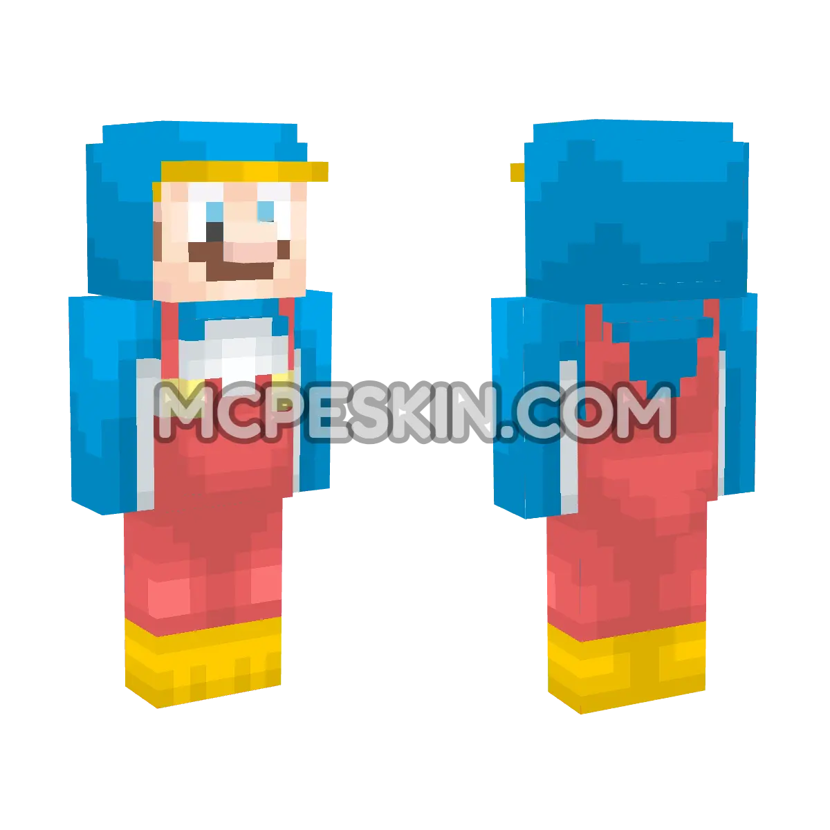 Penguin Mario 4D Minecraft Bedrock skin