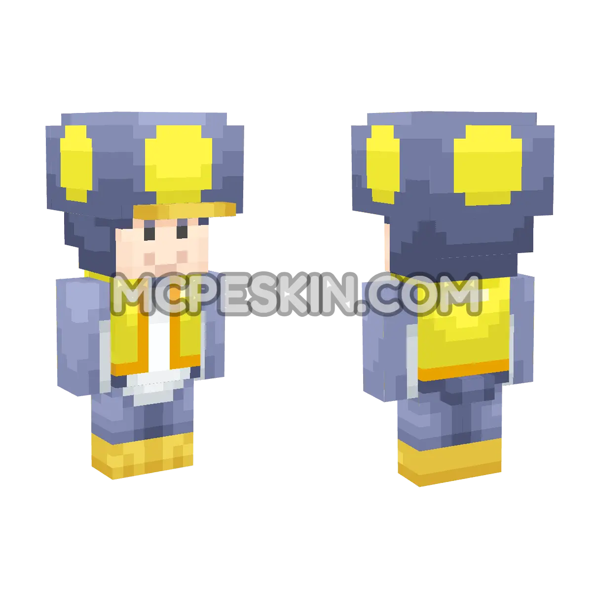 Penguin Toad (Yellow) 4D Minecraft Bedrock skin