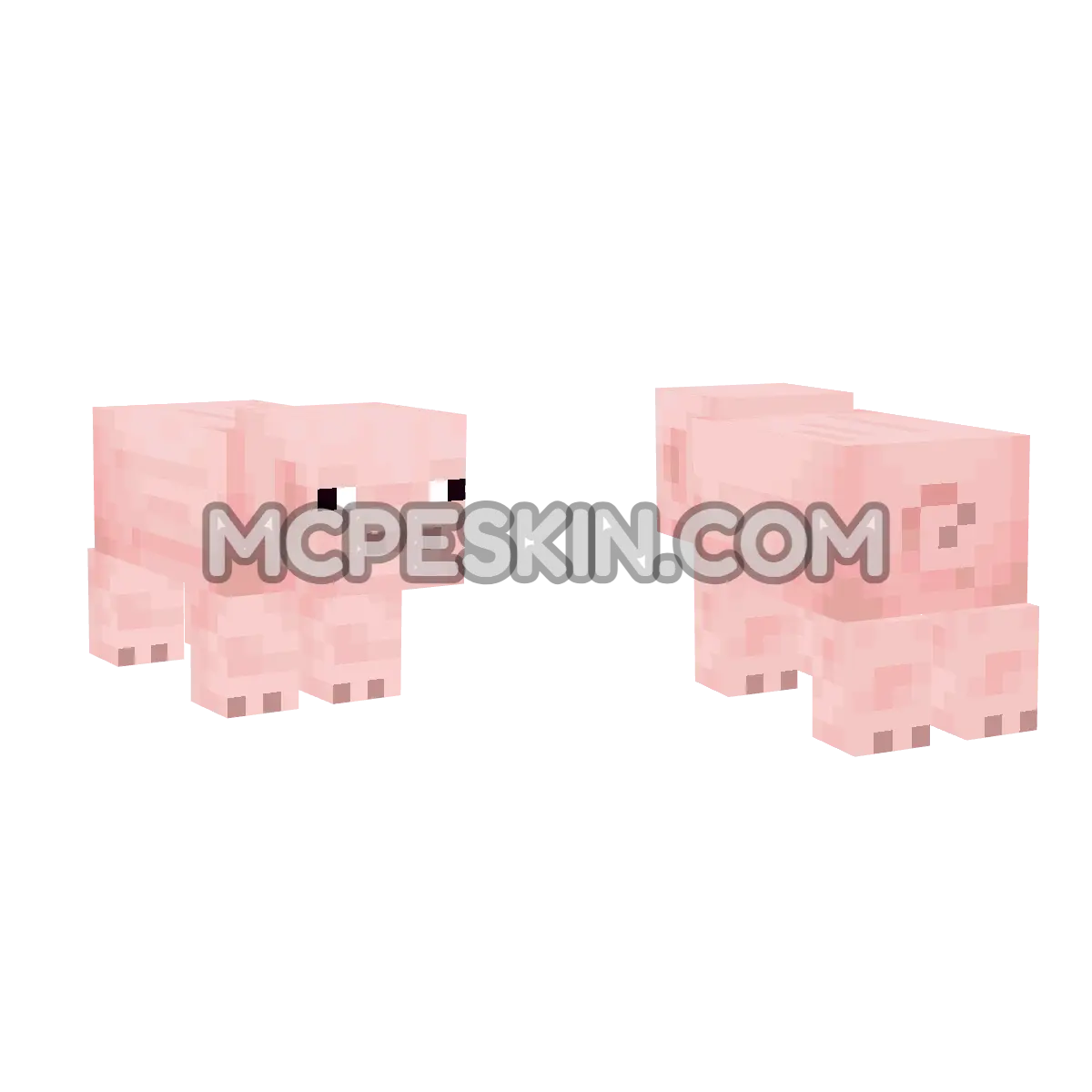 Pig 4D Minecraft Bedrock skin