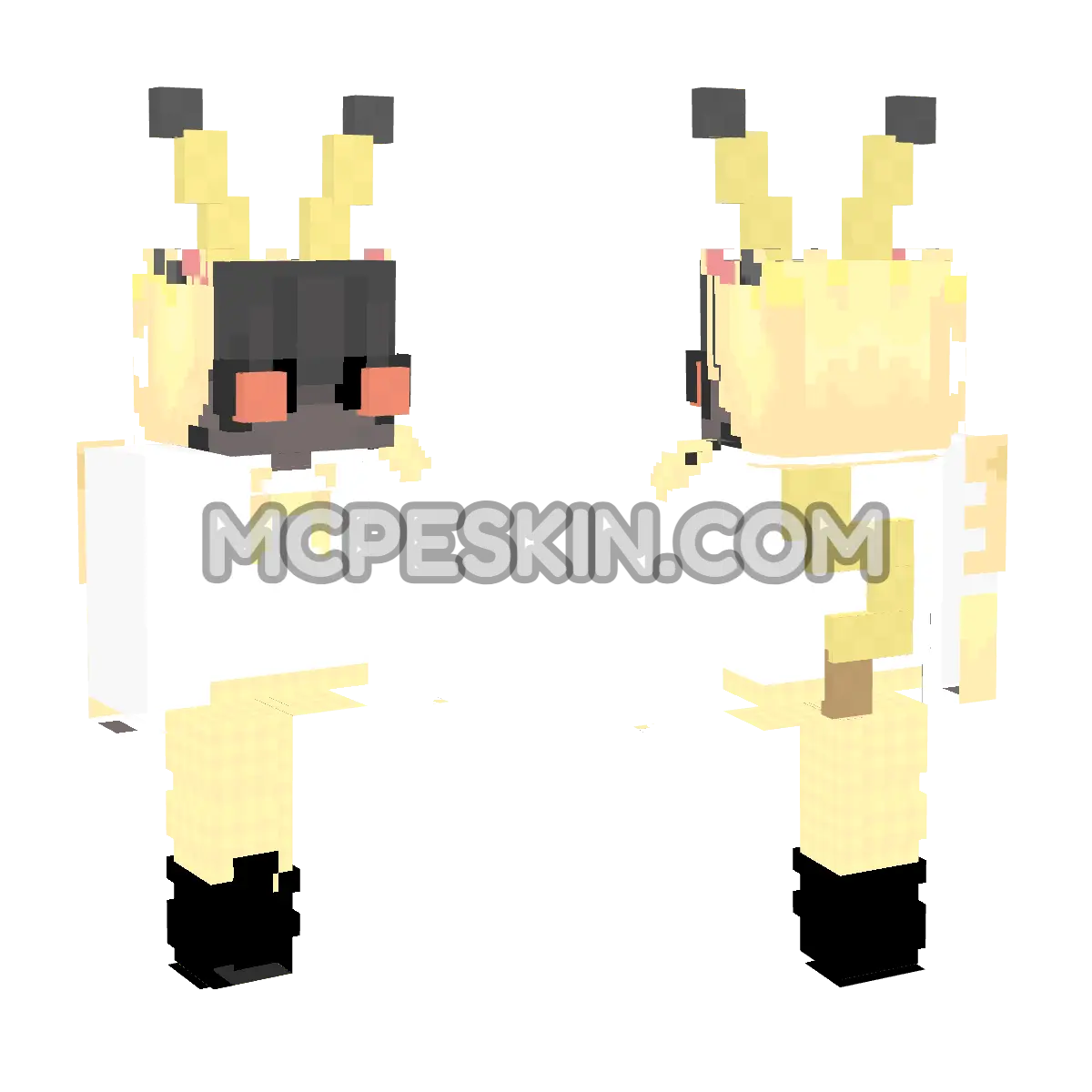 Pikachu 6 4D Minecraft Bedrock skin
