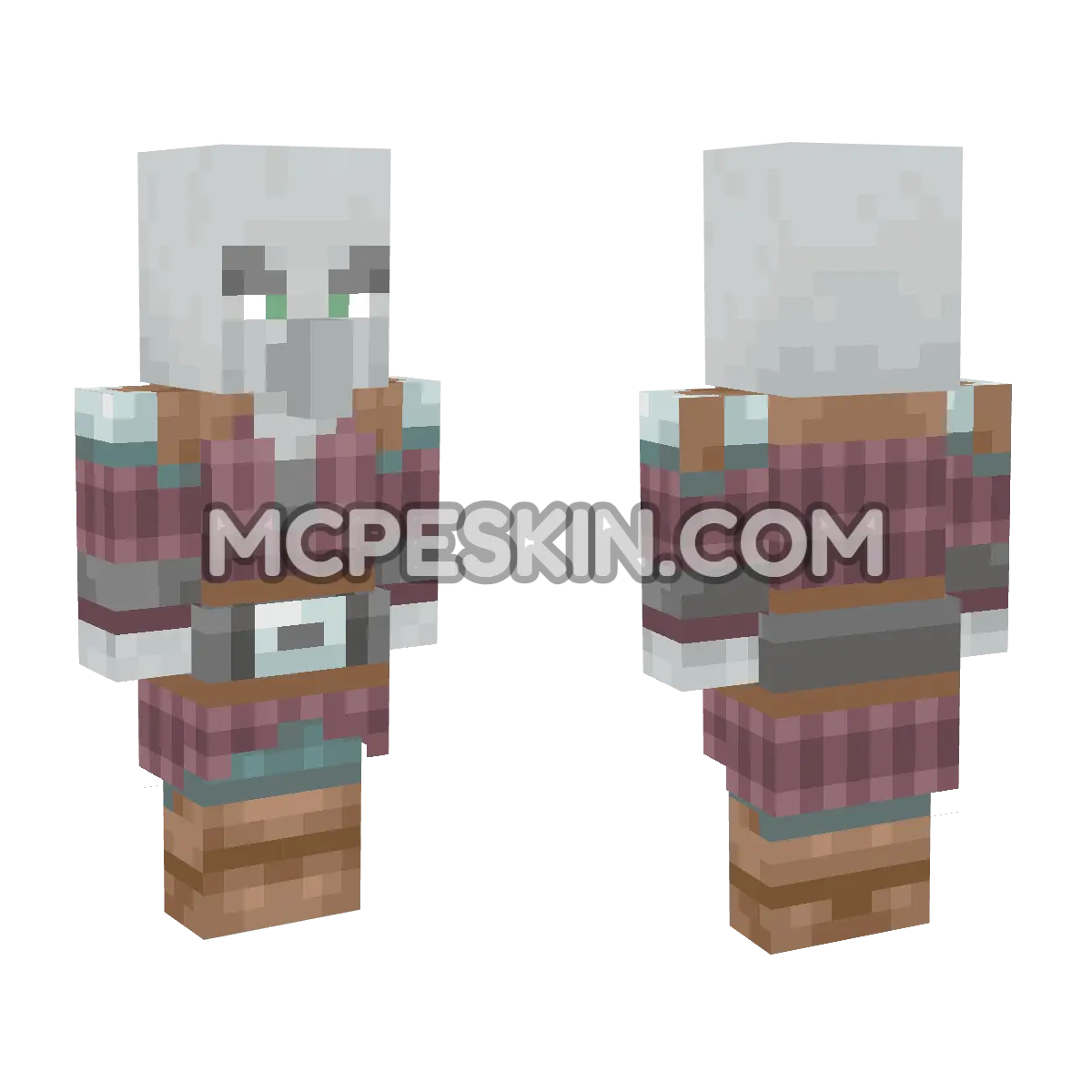 pillager 4D Minecraft Bedrock skin