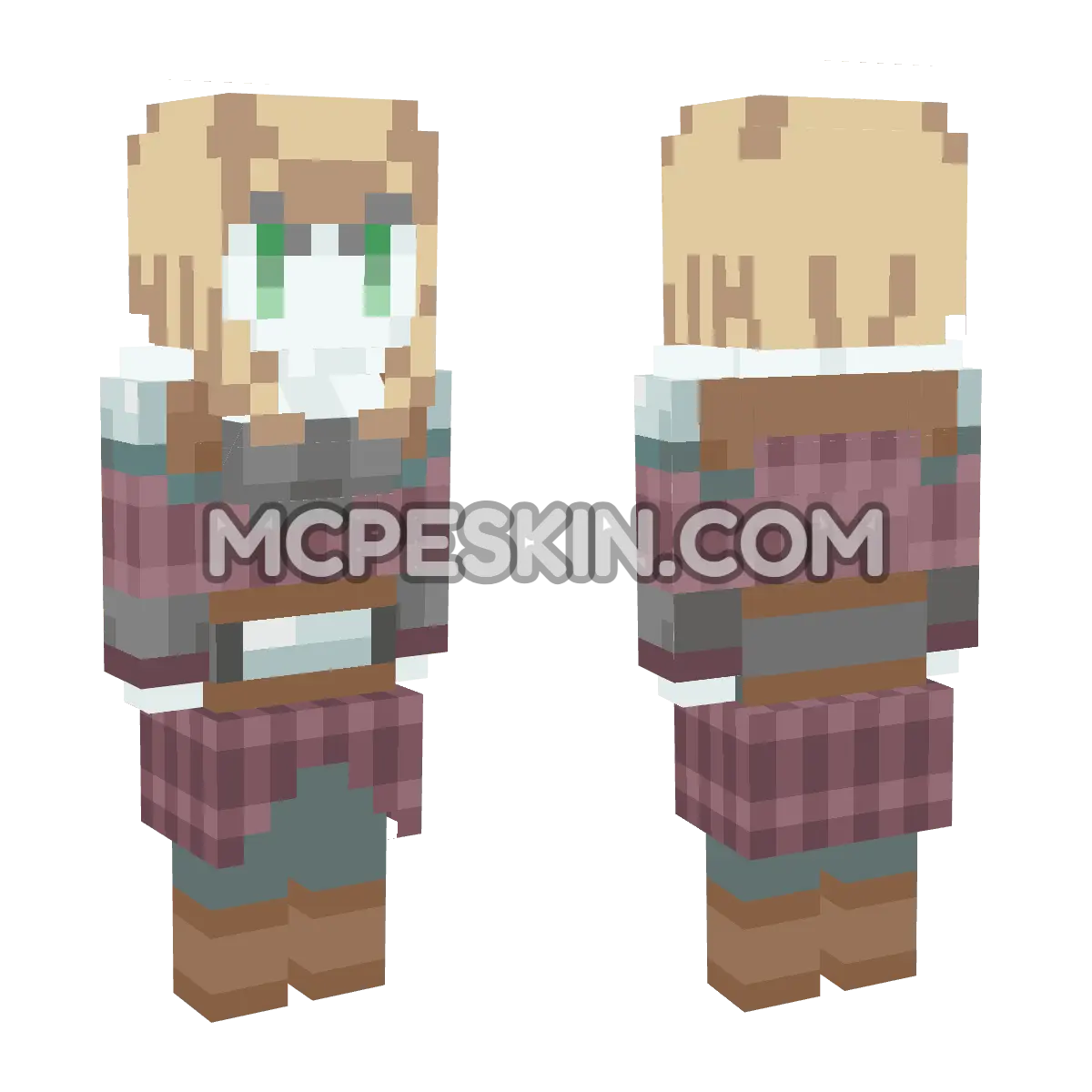 Pillager Girl 4D Minecraft Bedrock skin