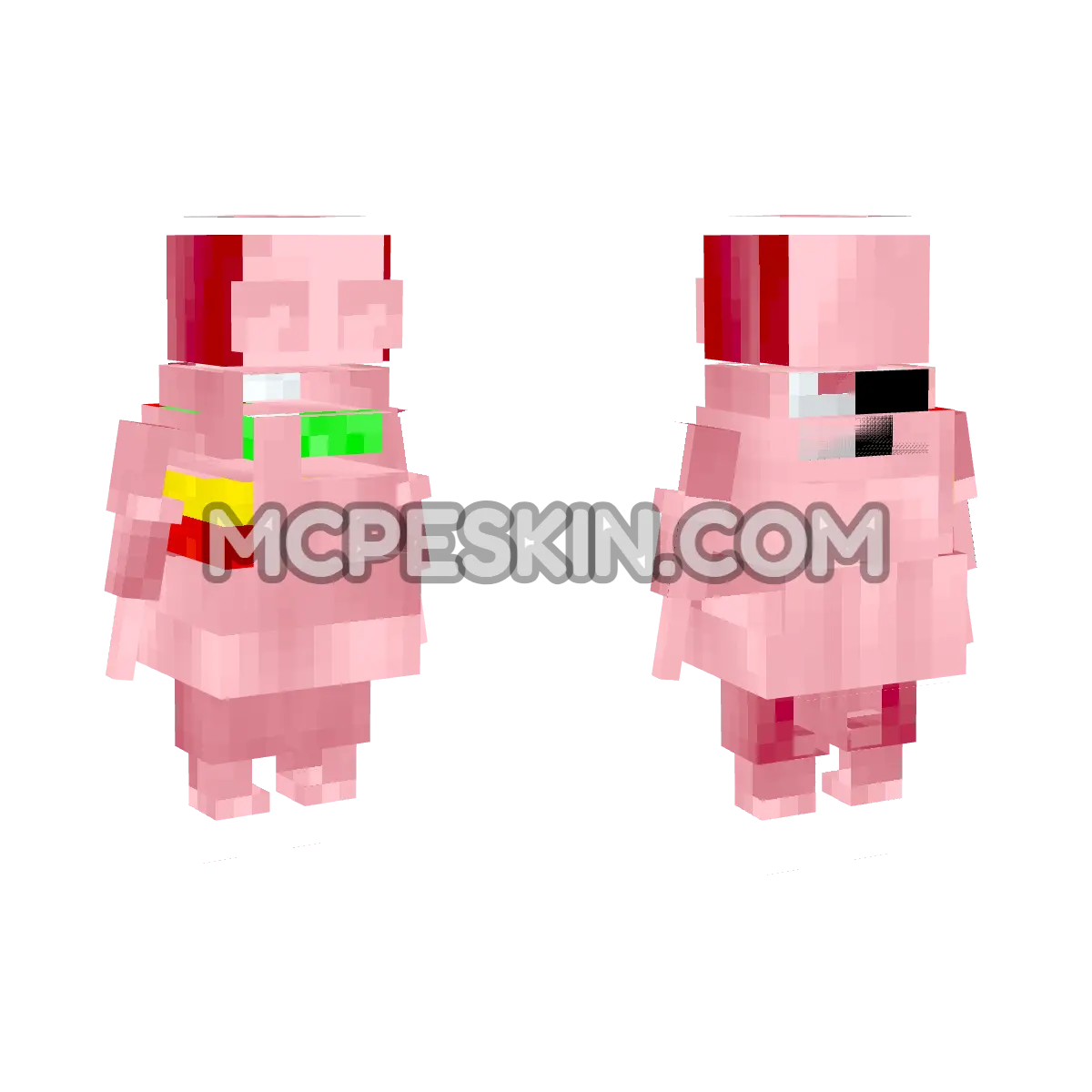 Pink REPO 4D Minecraft Bedrock skin