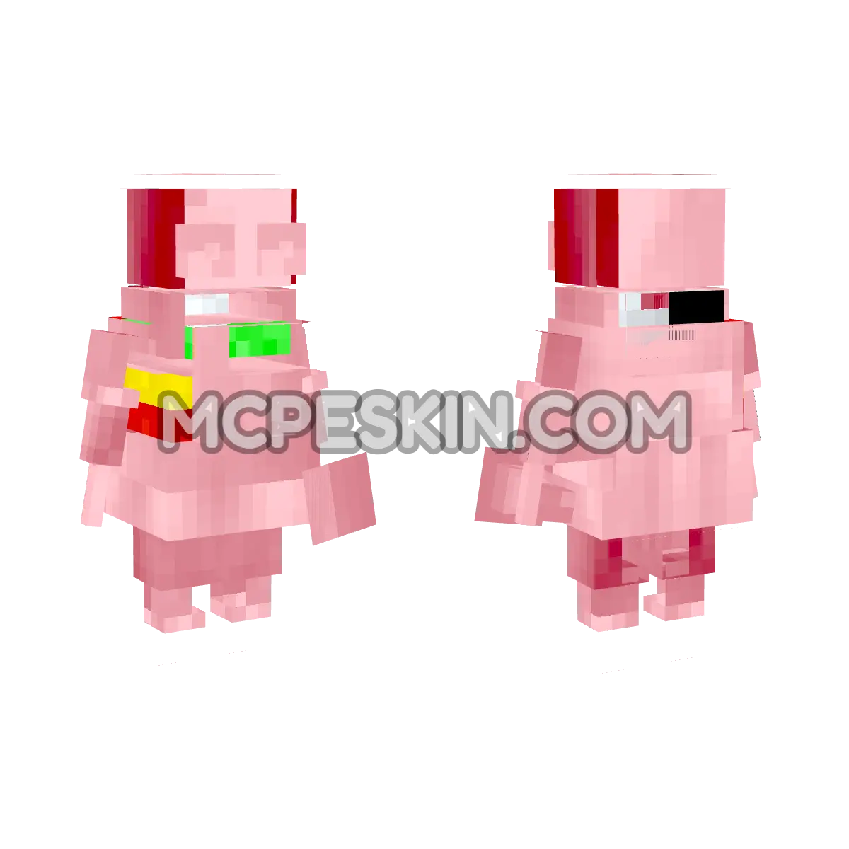 Pink REPO with Lamp 4D Minecraft Bedrock skin