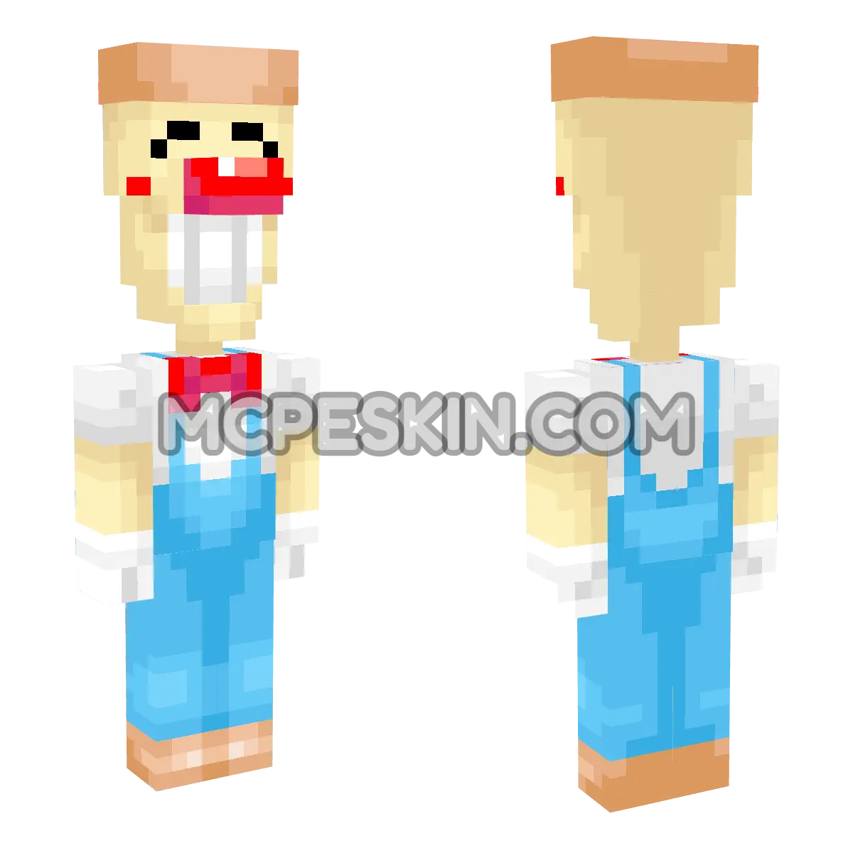 Pizzahead 4D Minecraft Bedrock skin