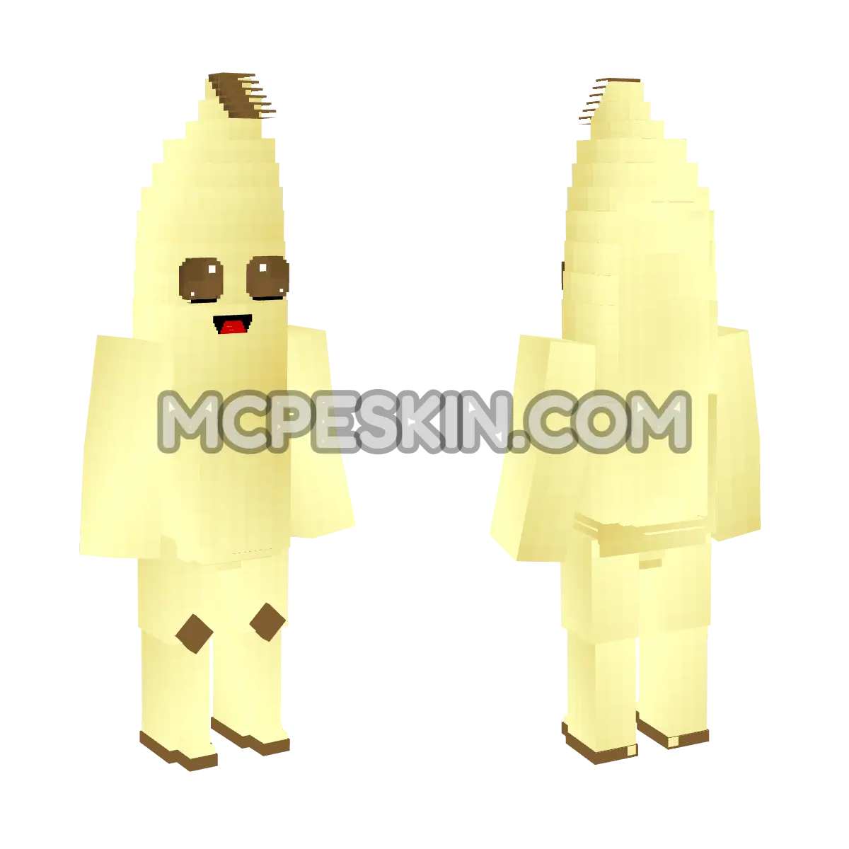 Platano Fortnite 4D Minecraft Bedrock skin