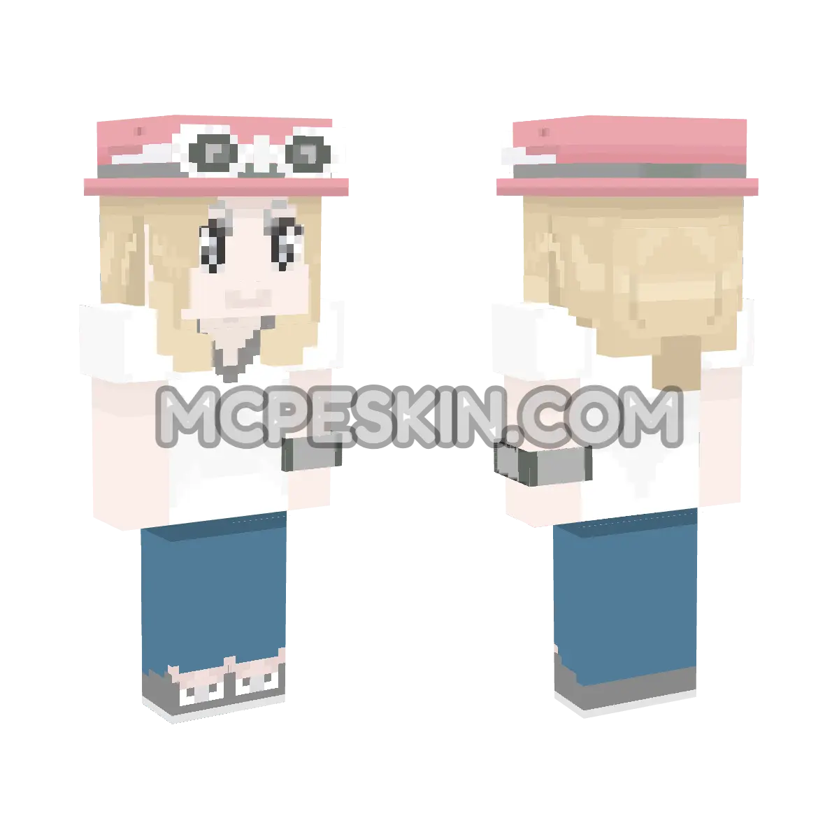 Pokemon XY: Serena 4D Minecraft Bedrock skin