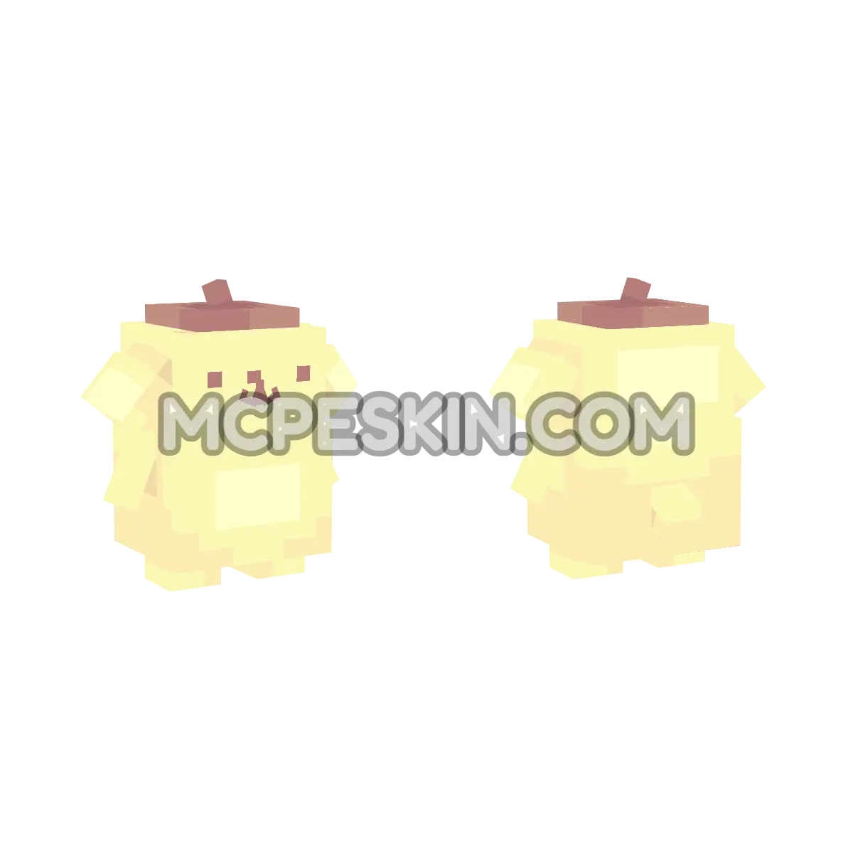 pompompurin 4D Minecraft Bedrock skin