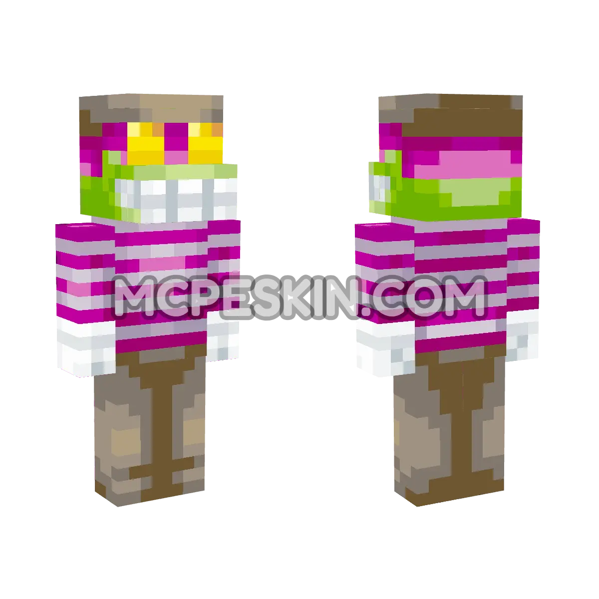 Popple 4D Minecraft Bedrock skin